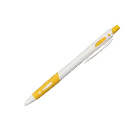 SML12737L Slim White Ball Pen with Colour Accents