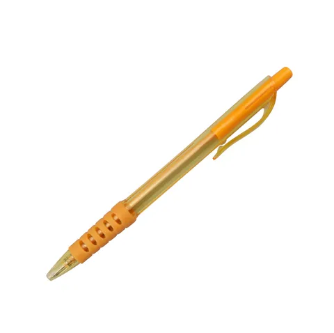 SML12741T Translucent Ball Pen with Ribbed Grip