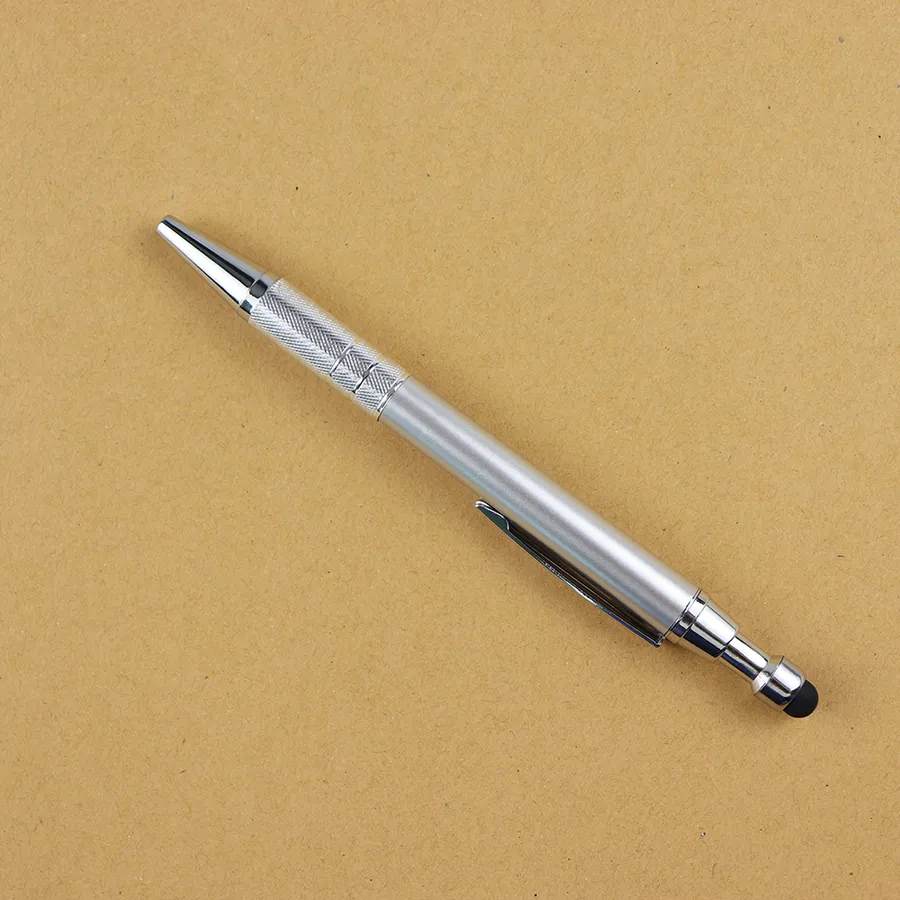 SML12775PE Silver Stylus Ball Pen with Colour Rings, photo 6 of 7