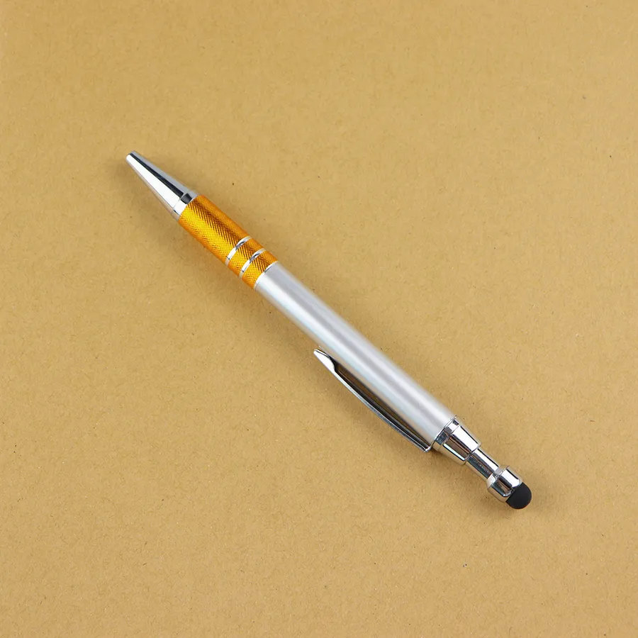 SML12775PE Silver Stylus Ball Pen with Colour Rings, photo 4 of 7