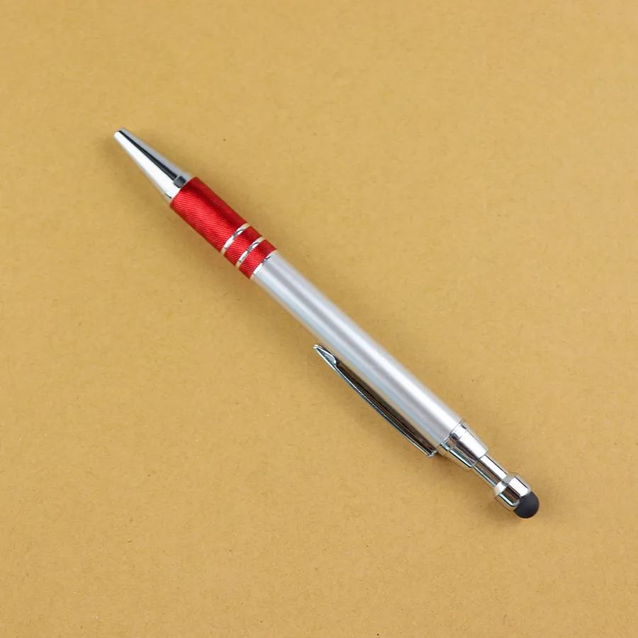 SML12775PE Silver Stylus Ball Pen with Colour Rings, photo 2 of 7