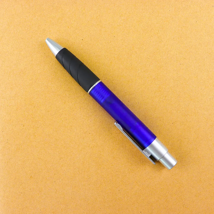 SML12770T-P Translucent Ball Pen with Rubber Grip, photo 5 of 6