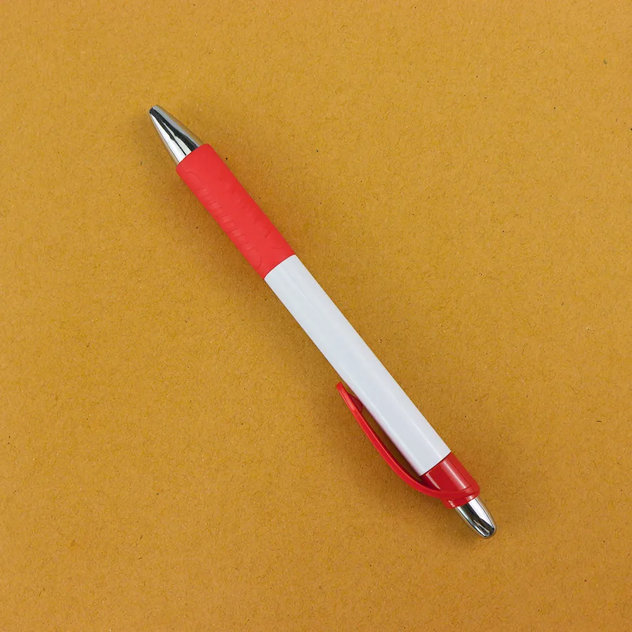 SML12763L White Ball Pen with Rubber Grip, photo 2 of 6