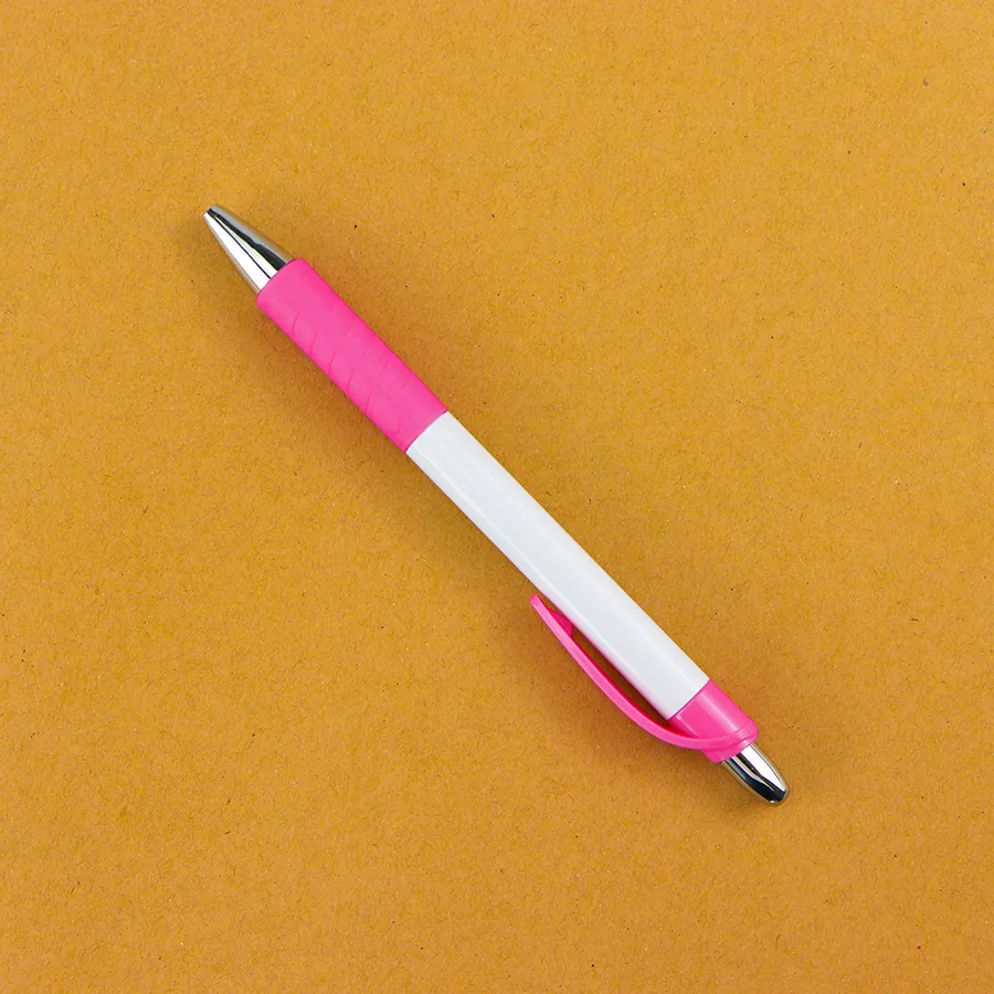 SML12763L White Ball Pen with Rubber Grip, photo 3 of 6