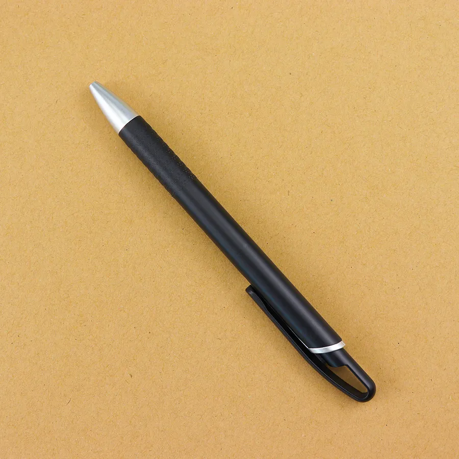 SML12754PE Metallic Red Curved-Clip Ball Pen, photo 2 of 7