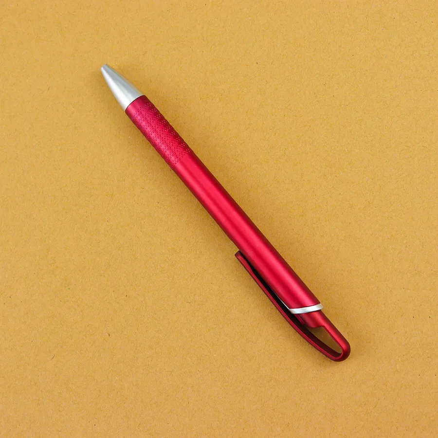 SML12754PE Metallic Red Curved-Clip Ball Pen, photo 6 of 7