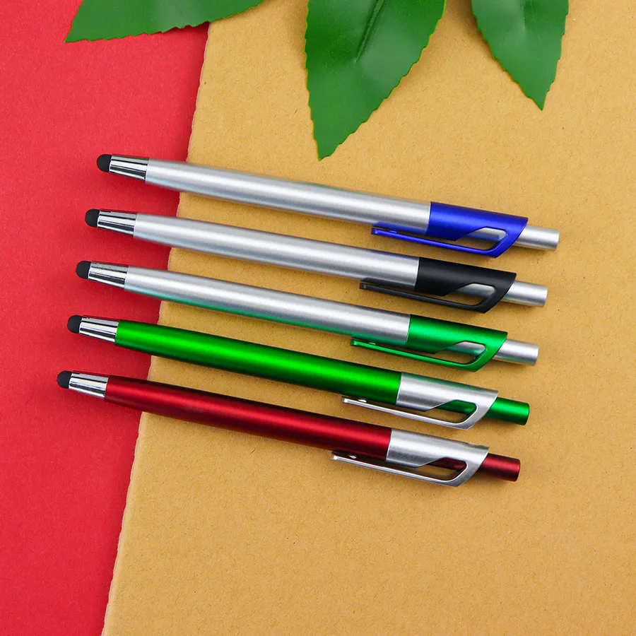 SML12776PE Silver Stylus Ball Pen with Blue Clip, photo 7 of 8