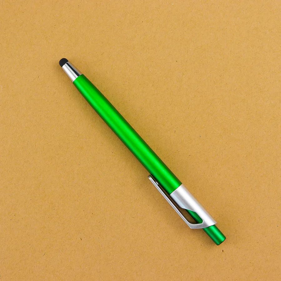 SML12776PE Silver Stylus Ball Pen with Blue Clip, photo 3 of 8