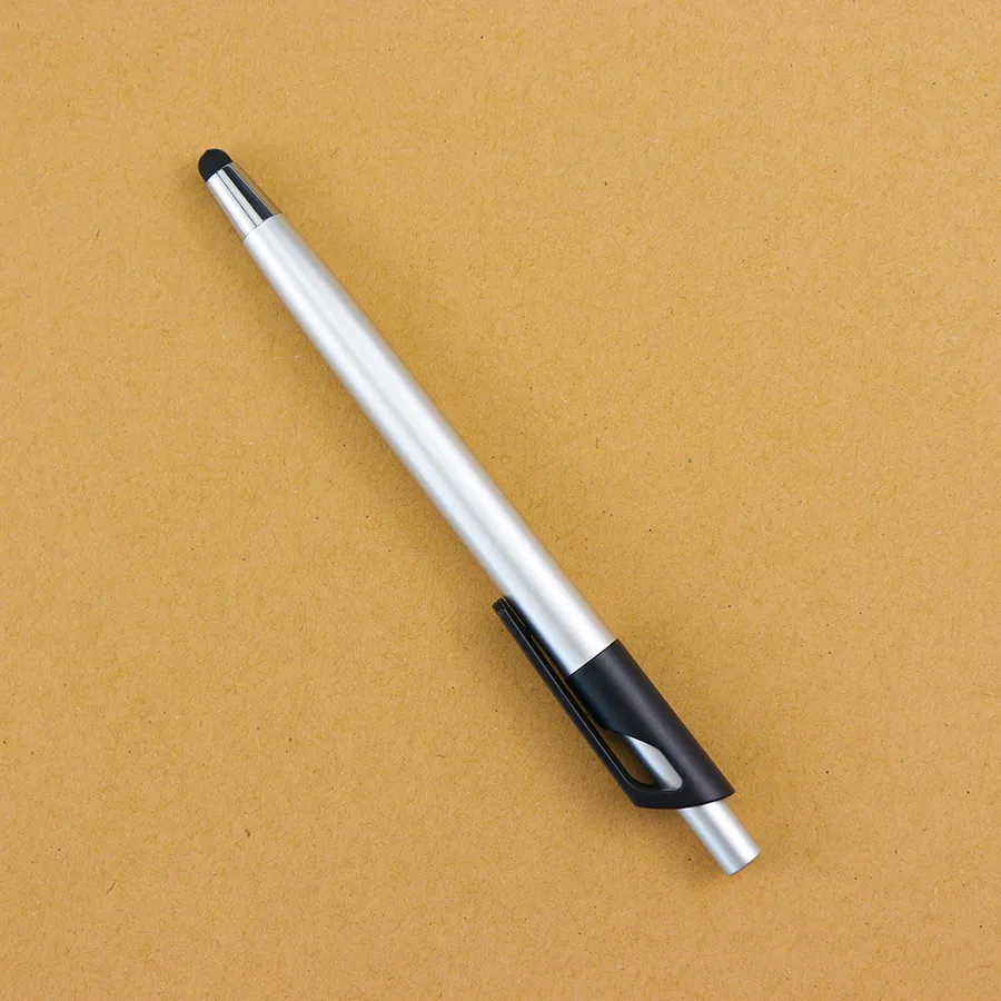 SML12776PE Silver Stylus Ball Pen with Blue Clip, photo 5 of 8