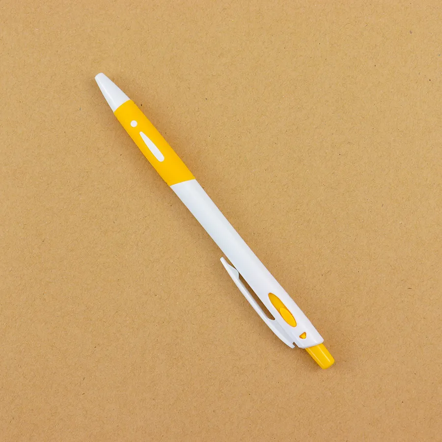 SML12737L Slim White Ball Pen with Colour Accents, photo 3 of 5