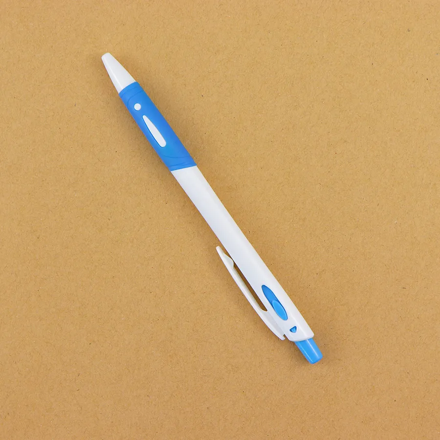 SML12737L Slim White Ball Pen with Colour Accents, photo 4 of 5