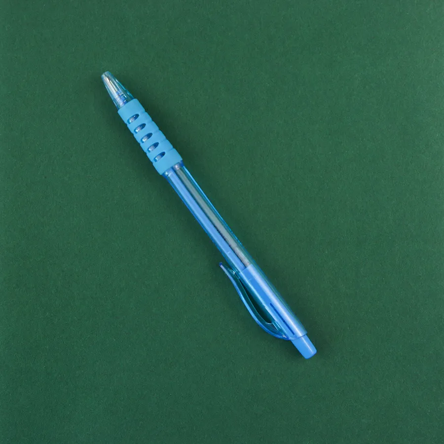 SML12741T Translucent Ball Pen with Ribbed Grip, photo 5 of 6