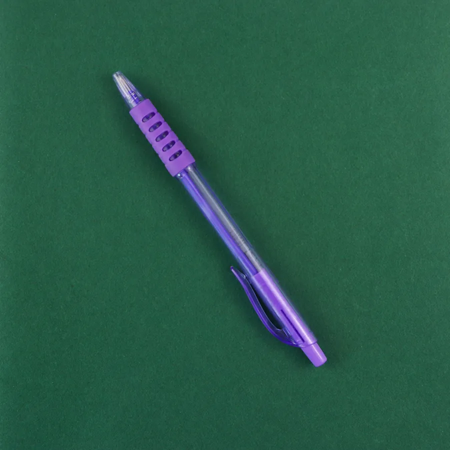 SML12741T Translucent Ball Pen with Ribbed Grip, photo 6 of 6