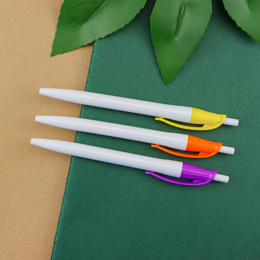 SML12752L White Ball Pen with Flat Clip, photo 2 of 5