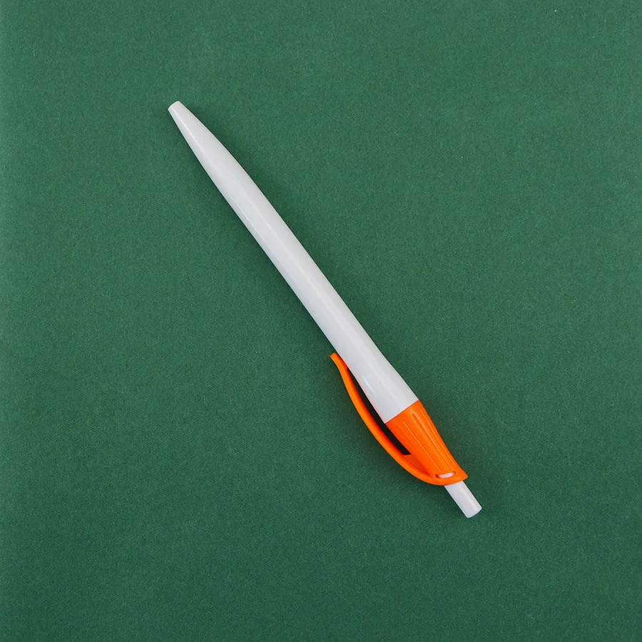SML12752L White Ball Pen with Flat Clip, photo 4 of 5