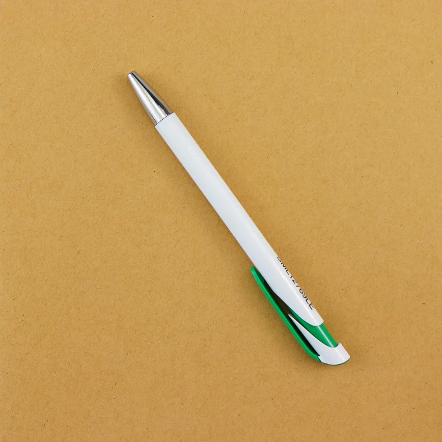 SML12769LE White Wave-Clip Ball Pen, photo 4 of 8