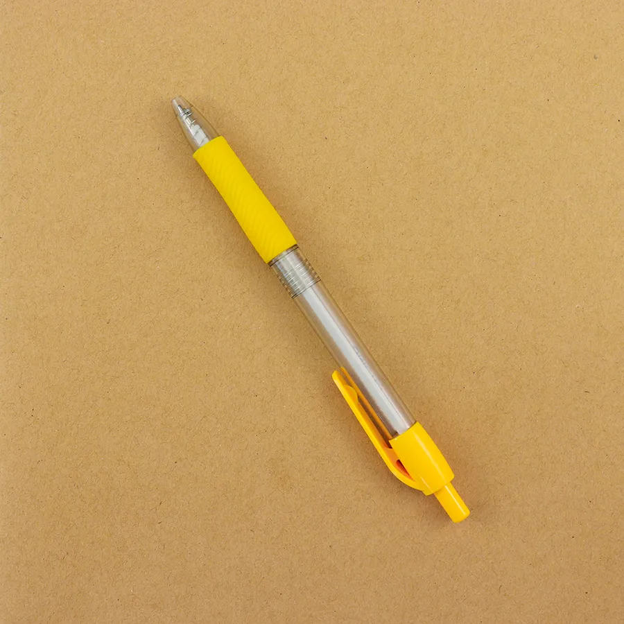 SML12747T Clear Barrel Ball Pen with Grip, photo 2 of 6