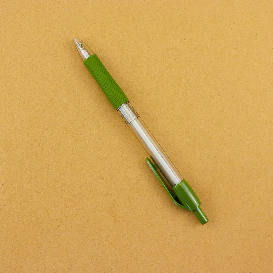 SML12747T Clear Barrel Ball Pen with Grip, photo 4 of 6