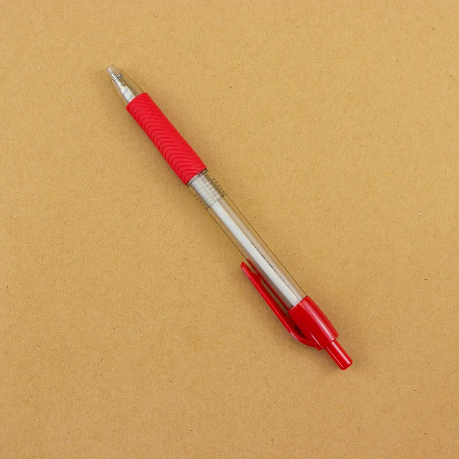 SML12747T Clear Barrel Ball Pen with Grip, photo 6 of 6