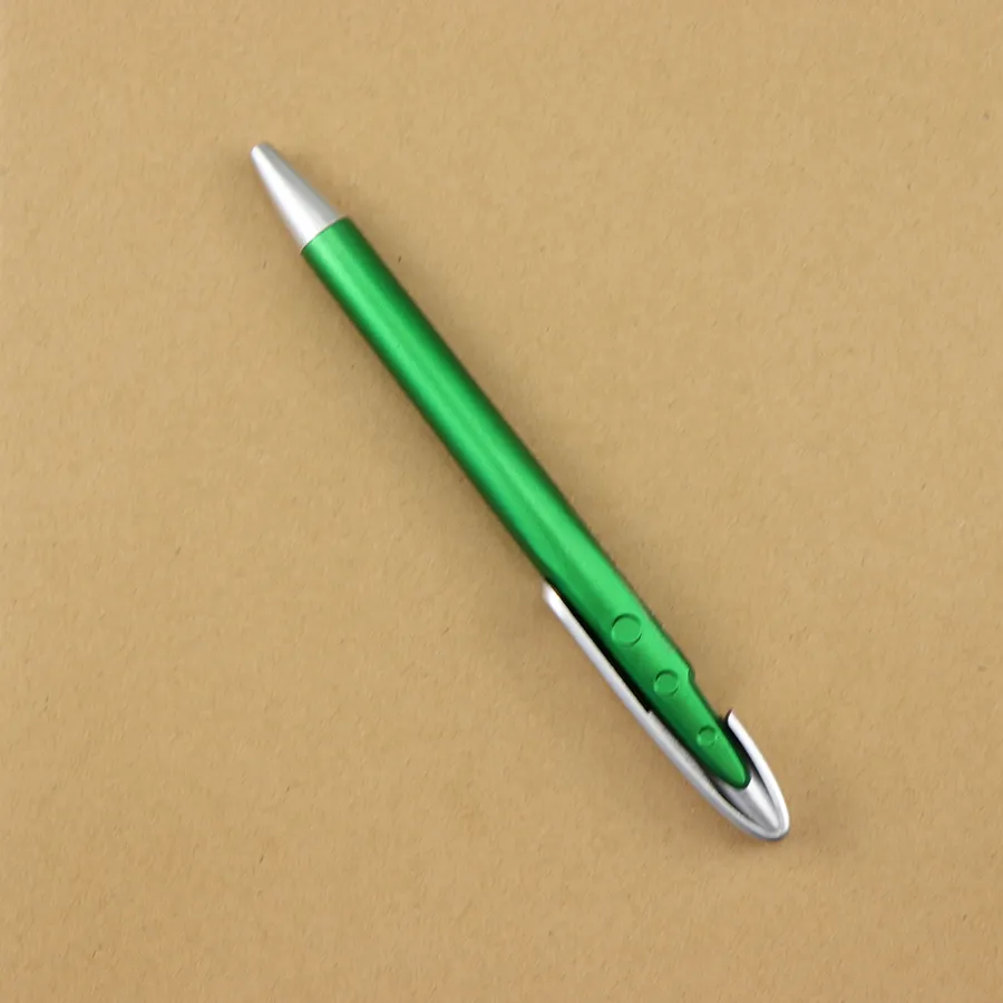 SML12753PE Translucent Green Ball Pen with Chrome Clip, photo 2 of 6