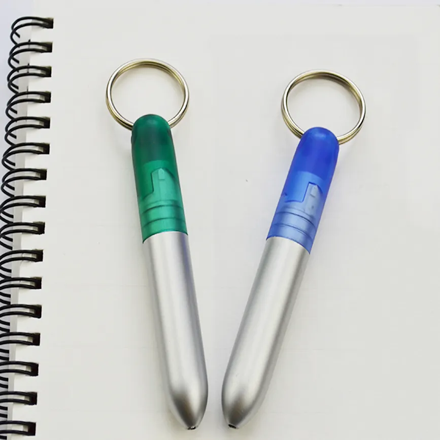 SML10002FPH Mini Silver Keyring Pen, photo 2 of 4
