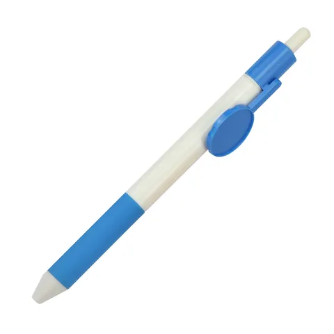 SML12668L White Ball Pen with Wide Clip