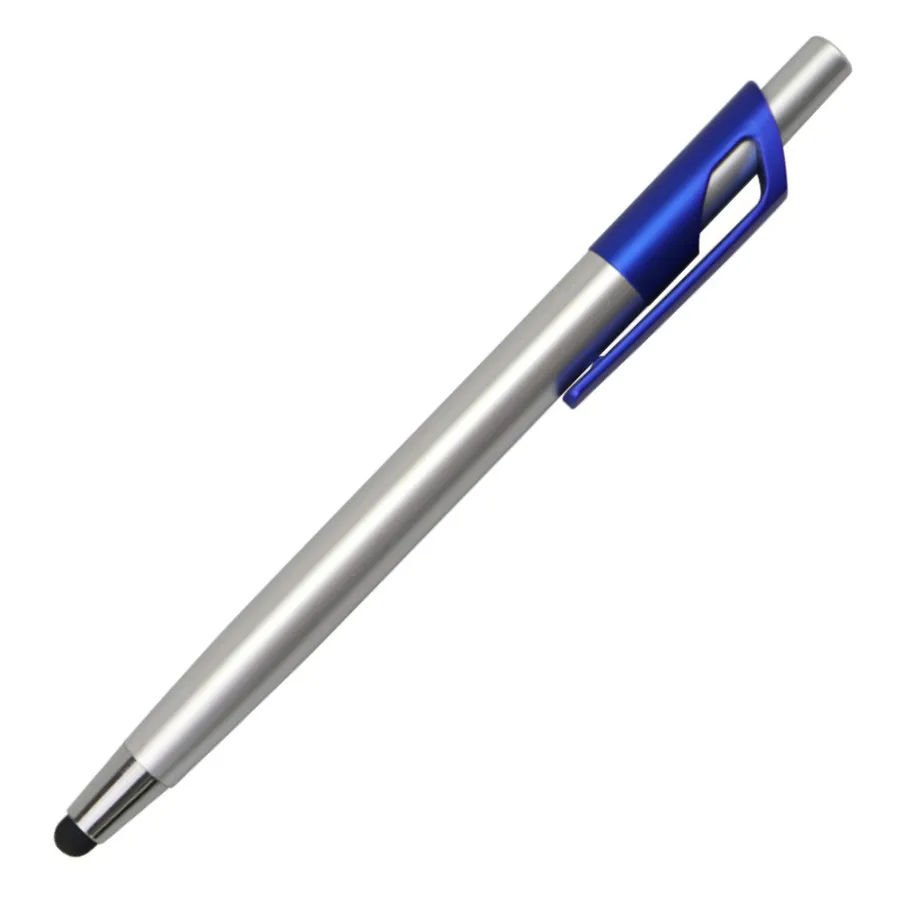 SML12776PE Silver Stylus Ball Pen with Blue Clip, photo 8 of 8
