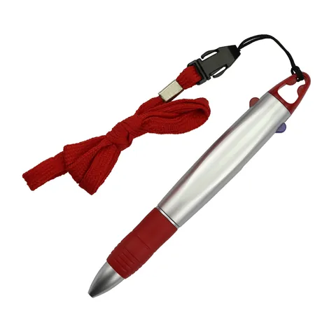 SML61148PTH-2 Silver Lanyard Ball Pen