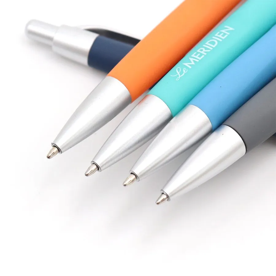 SML12047RS Soft-Touch Hotel Ball Pen with Chrome Tip, photo 4 of 4