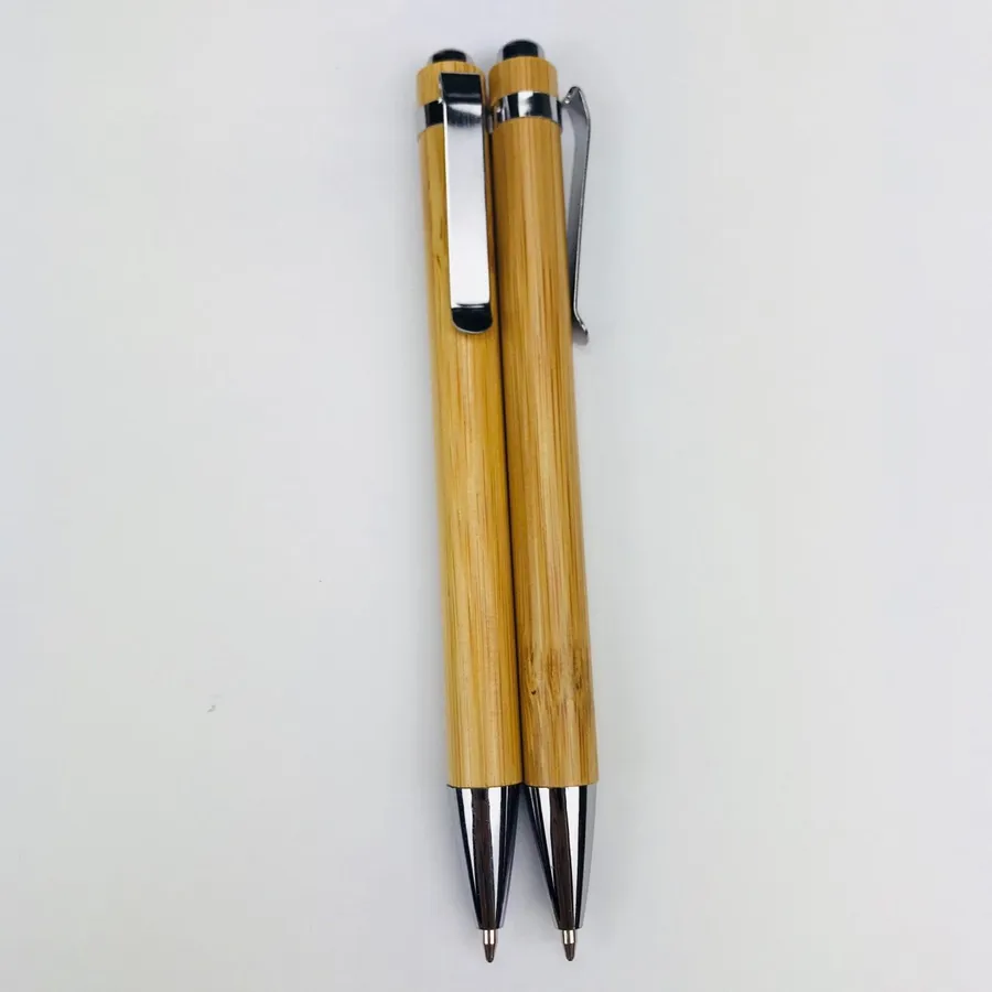 SML12162BE Bamboo Retractable Ball Pen, photo 4 of 6