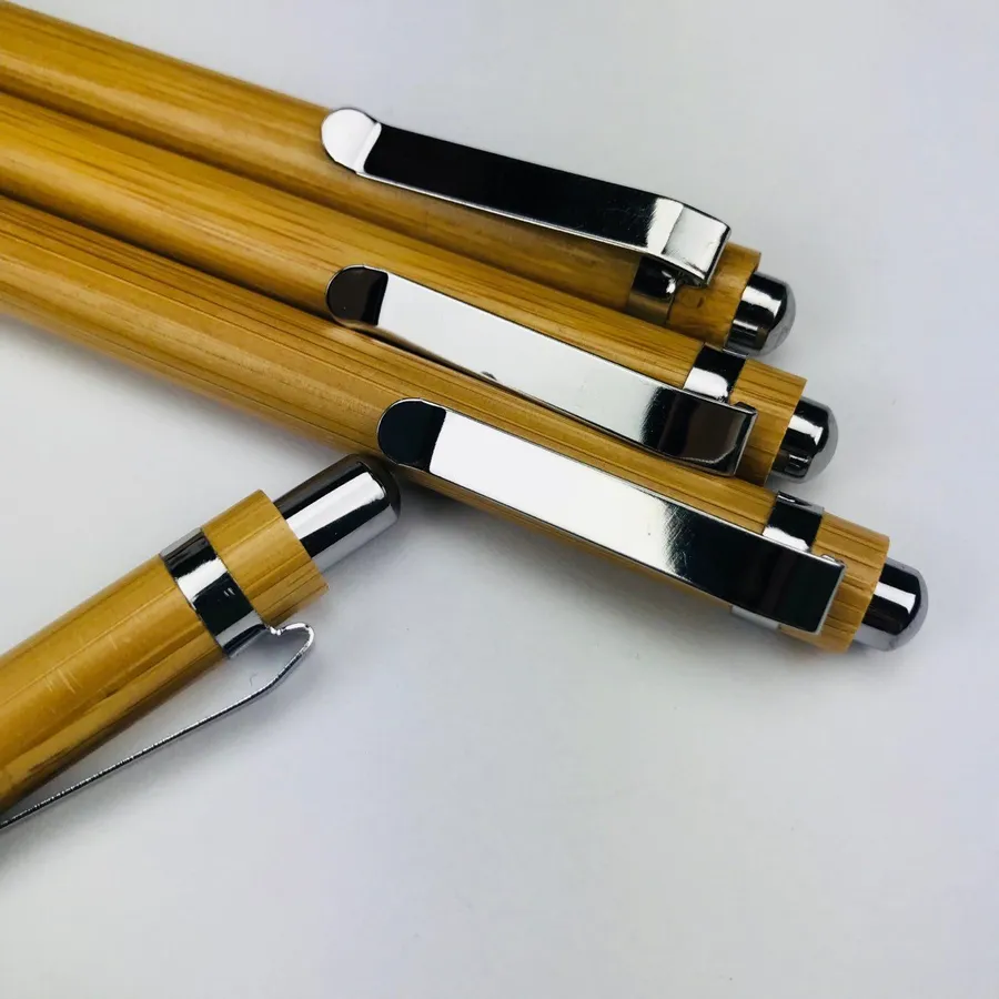 SML12162BE Bamboo Retractable Ball Pen, photo 5 of 6