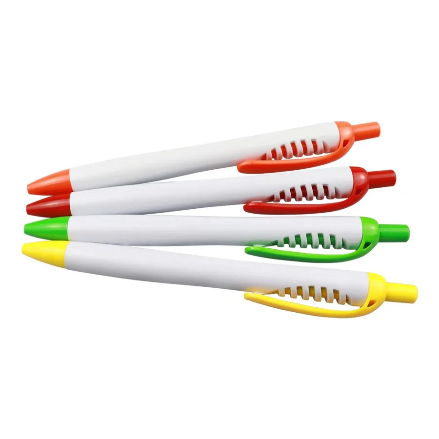 SML12699L Retractable Ball Pen with Coloured Clip, photo 1 of 6