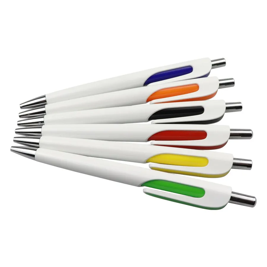 SML12721LE Retractable Ball Pen with Coloured Grip Insert, photo 1 of 8