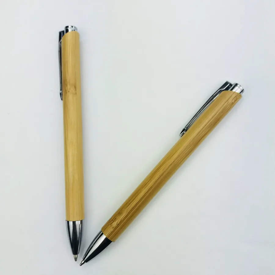 SML12886BE Bamboo Ball Pen with Chrome Clip and Tip, photo 6 of 6