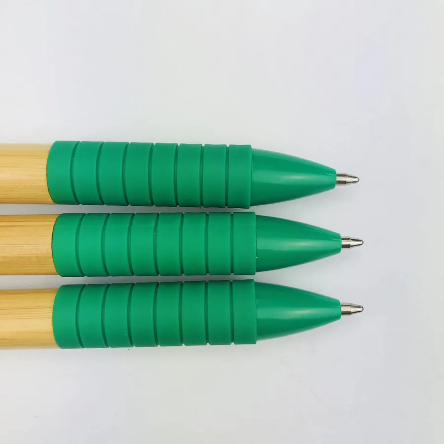 SML66455B Bamboo Ball Pen with Green Grip, photo 5 of 6