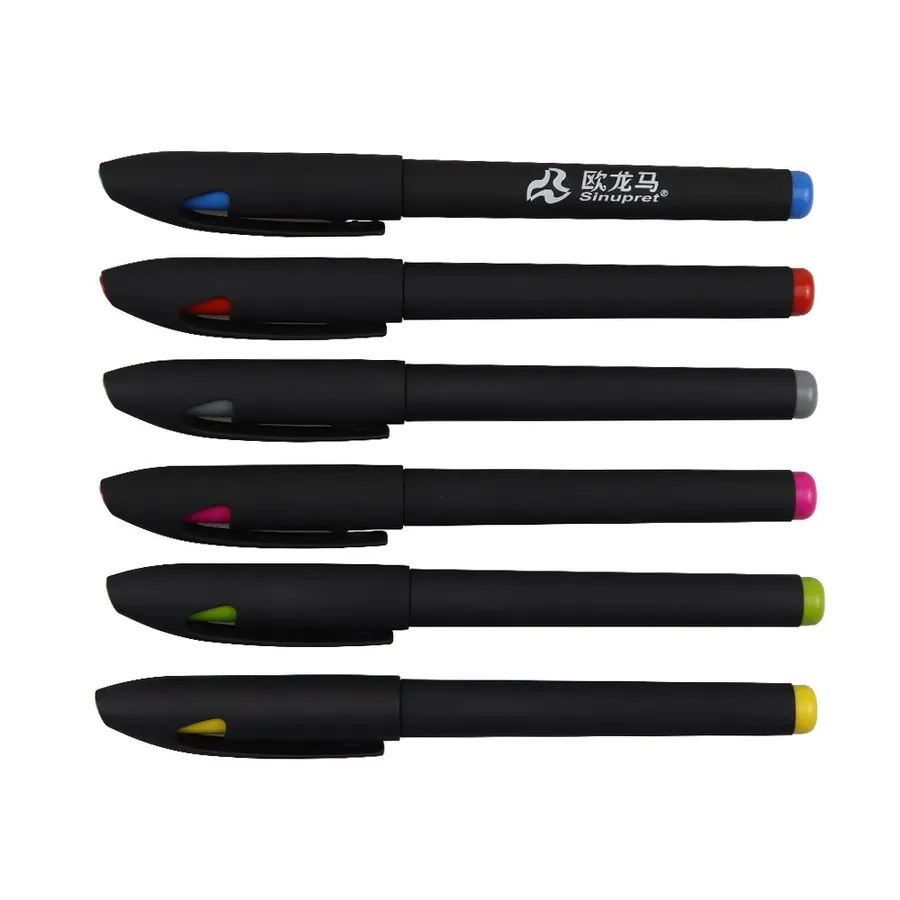 SML70083R Soft-Touch Gel Pen with Coloured Cap Tip, photo 1 of 6